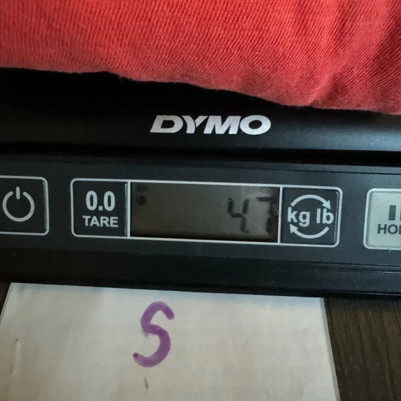 Garnet Hill Womens Polka-dot Pocket T-Shirt Size Small Orange Long Sleeve Cotton - Picture 8 of 8